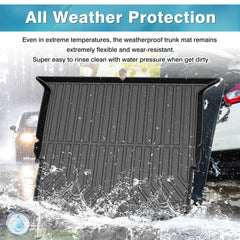 Mixsuper trunk mat is easy to clean with wipe or rinse.