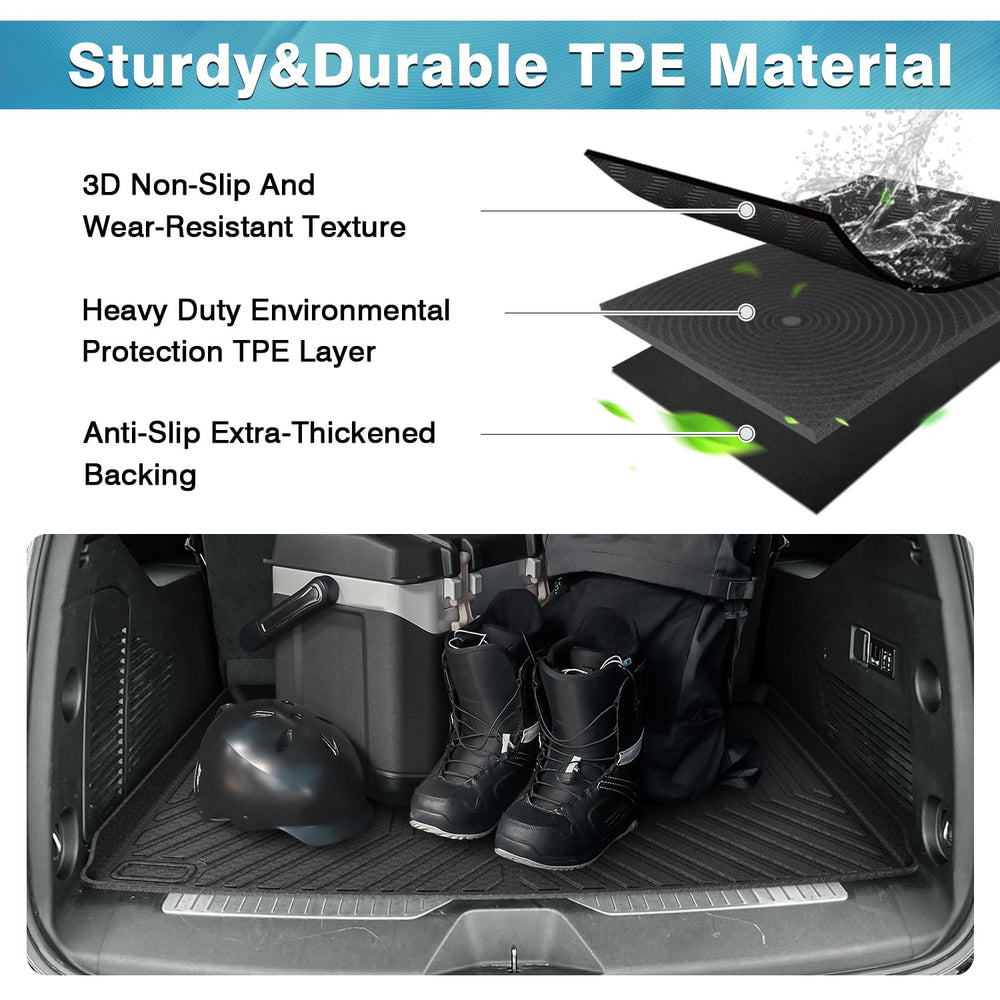 Mixsuper cargo liner installed behind the third row in an SUV.