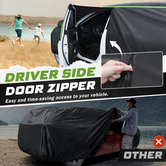 Mixsuper Liner Pathfinder cover features driver-side zipper for quick interior access.