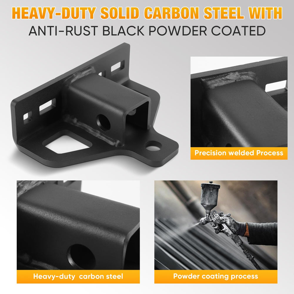 MJHHAPY hitch delivers up to 10,000 lbs pull capacity for heavier trailers.