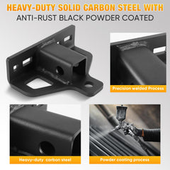 MJHHAPY hitch delivers up to 10,000 lbs pull capacity for heavier trailers.