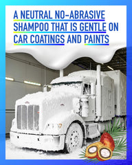MJJC Foam suds on painted surface highlight safe, non-abrasive formula