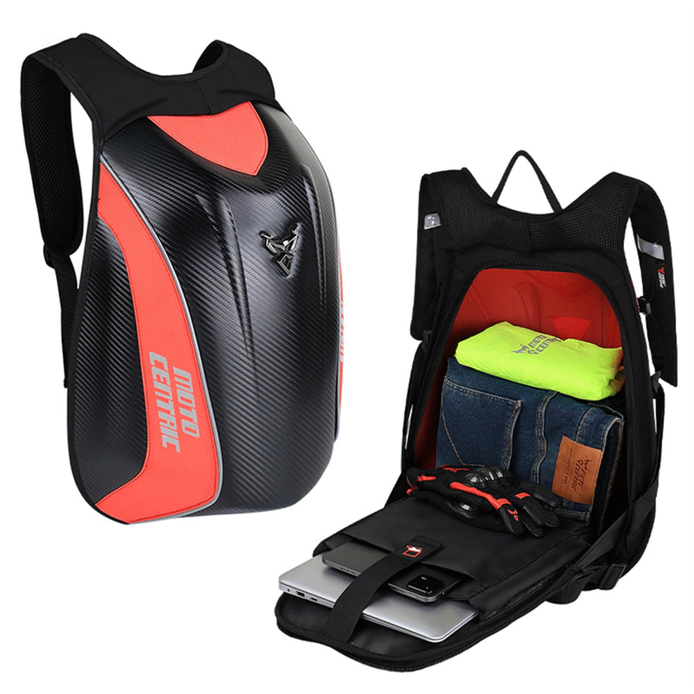 mjmoto top handle design provides easy off-bike carrying