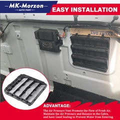 MK-Morzon vent on Wrangler illustrating rugged, durable construction