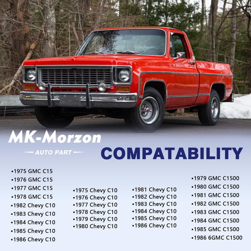 MK-Morzon Chevy C10 rear shock extenders improve stance.