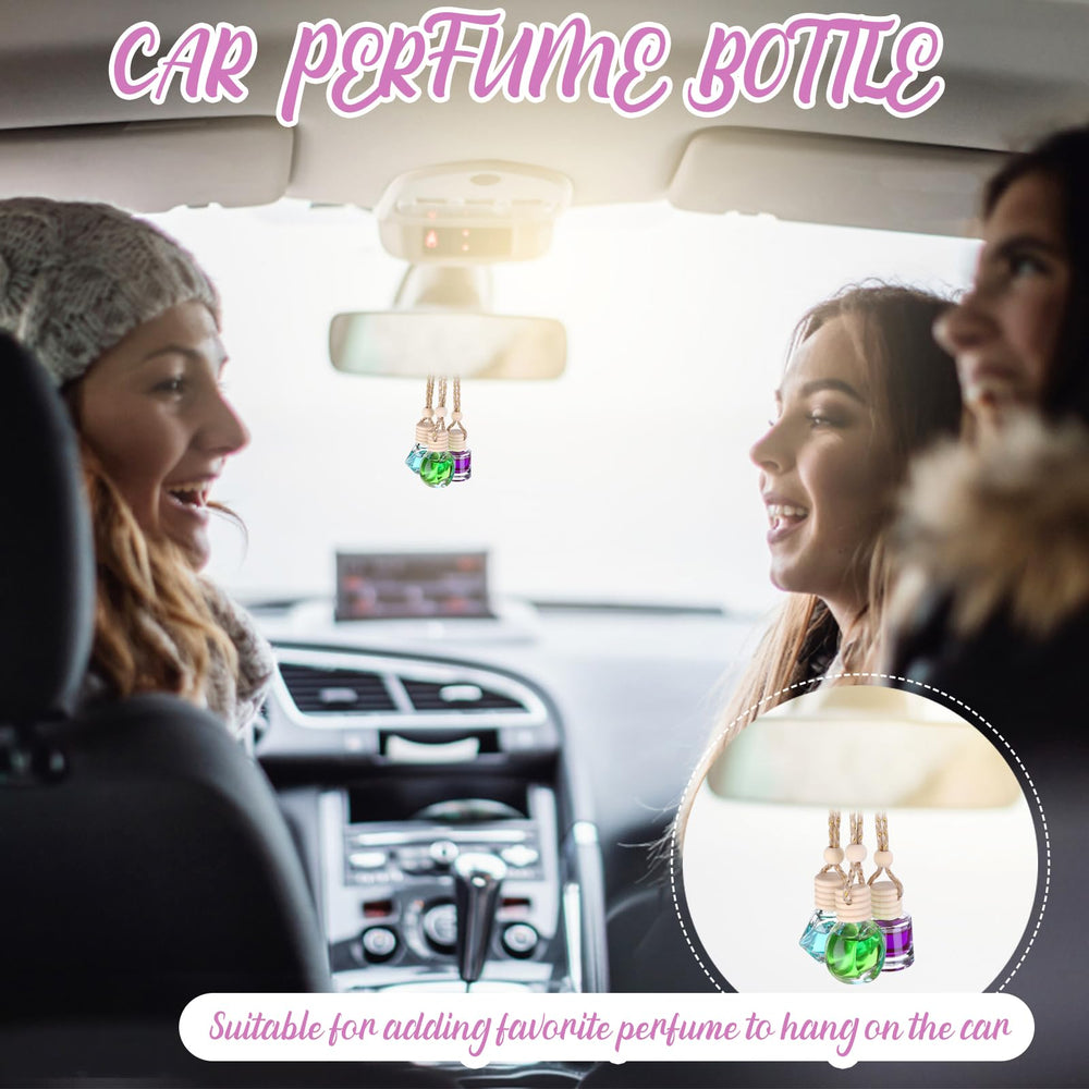 Mkhaslri transparent glass bottle offers reusable aroma options.