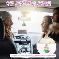 Mkhaslri transparent glass bottle offers reusable aroma options.