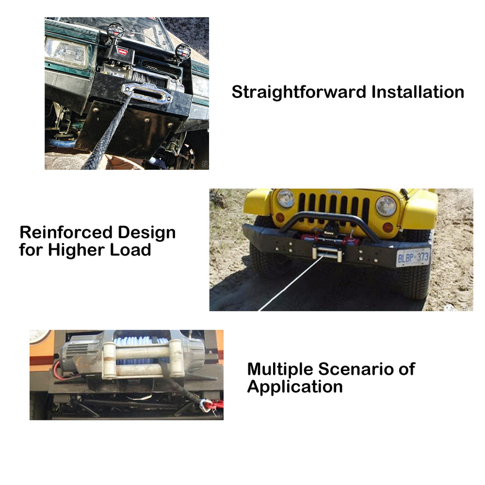 MLHpeak heavy-duty fairlead designed to prevent rope binding during recovery tasks.