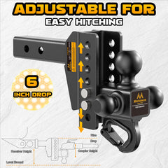 MMTowus 2-inch ball supports up to 10,000 lbs GTW