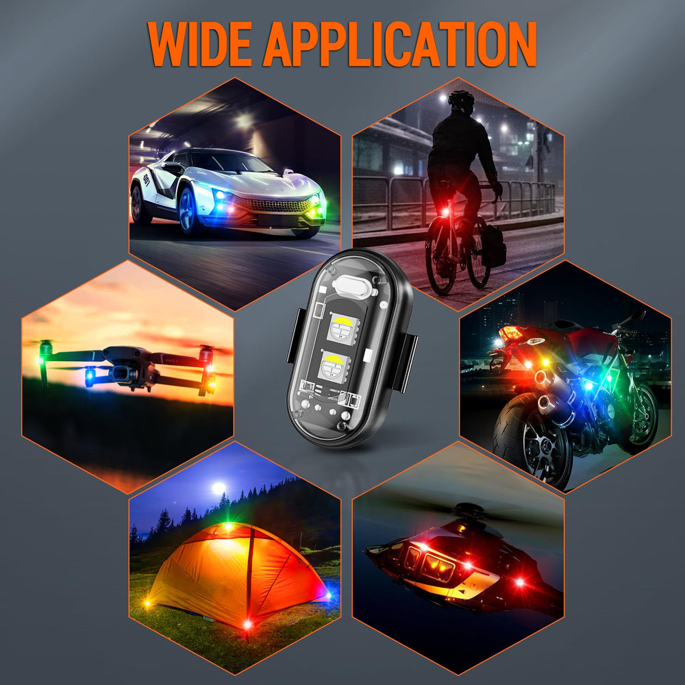 MNJ Motor emergency warning lights ideal for camping and nighttime driving