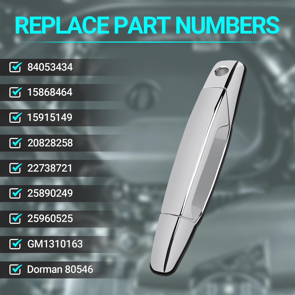 MNJWS front-driver side handle assembly with screws for quick replacement
