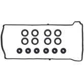 MNJWS valve cover gasket set closeup showing precise seals for oil leak prevention.