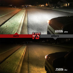 MNWHUC LED low beam lighting improving night visibility on curves.