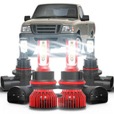 MNWHUC Ford Ranger 9007 high/low beam LED bulbs deliver brighter night driving.
