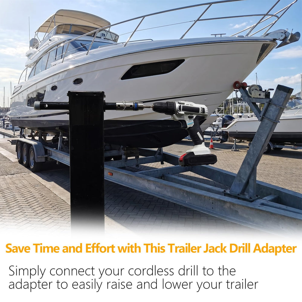 Moalaok drive socket adapter enables versatile tool compatibility for faster trailer setup.