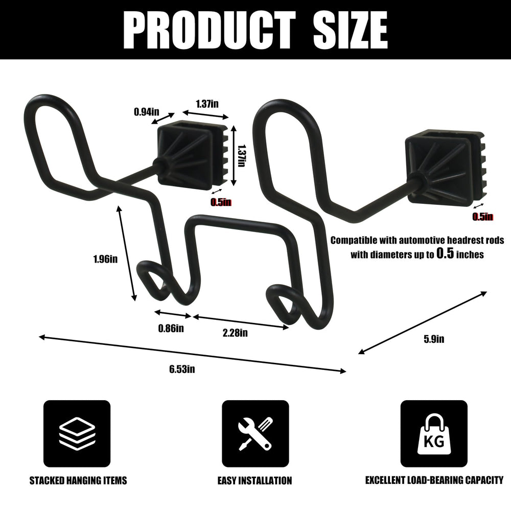 Moalaok headrest hooks keeping helmets secure and accessible during daily use