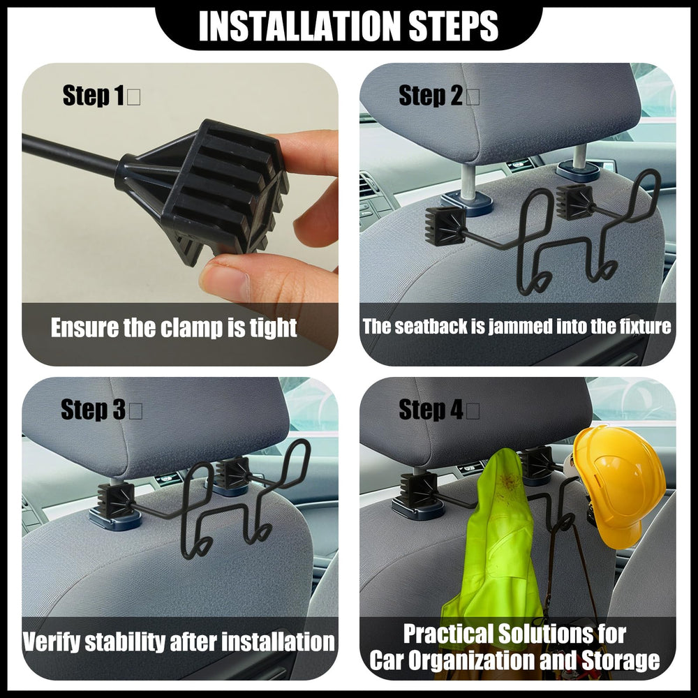 Moalaok lower hook storing a tool bag and vest for easy reach
