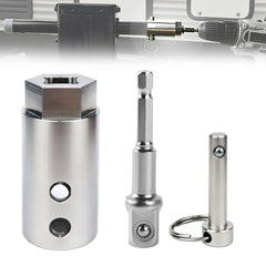Moalaok universal adapter for 1-inch jack shafts enables fast maintenance.