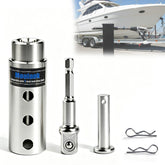 Moalaok trailer jack drill adapter shown for 1-inch drive shaft compatibility and easy operation.