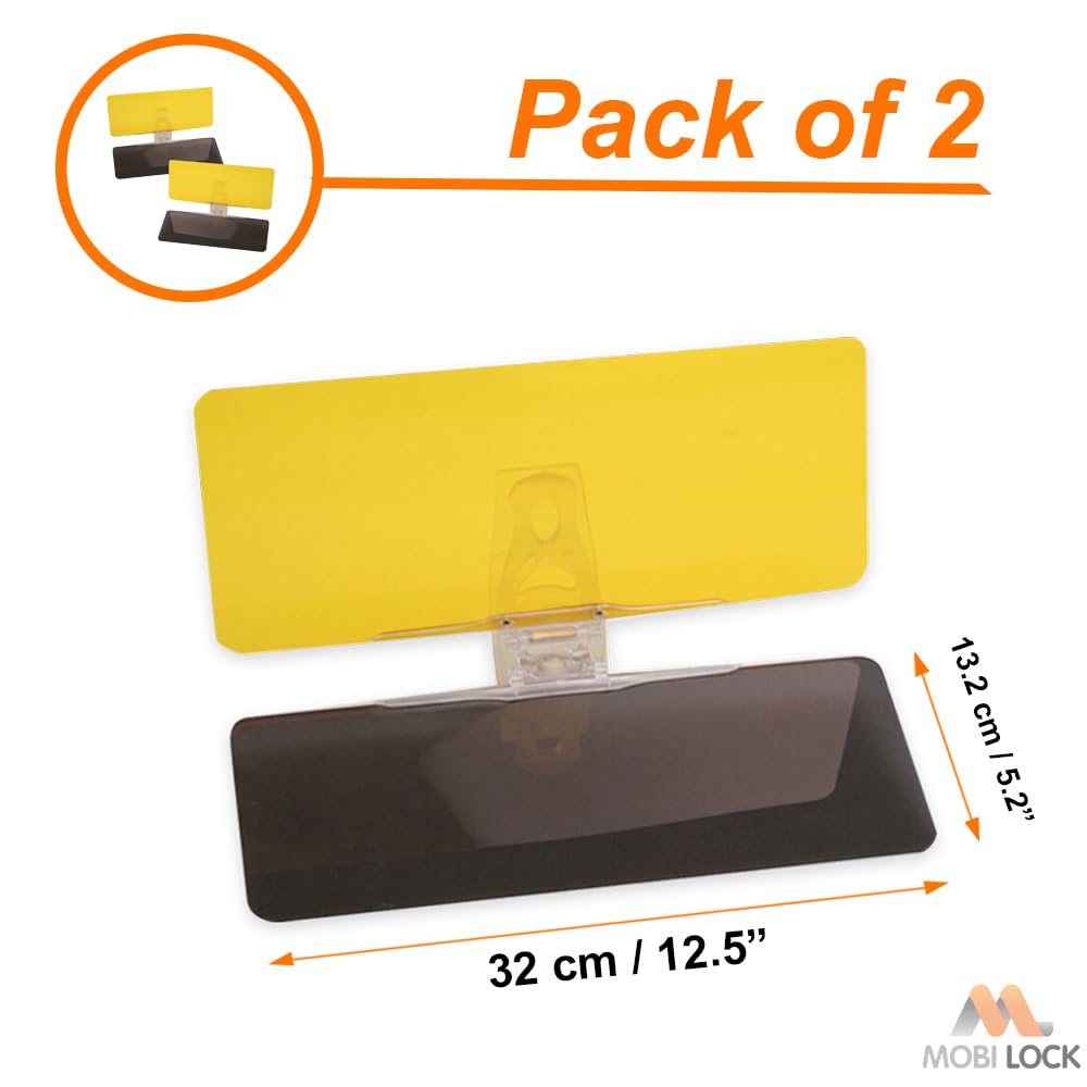 Mobi Lock TAC extension clip-on sun visor for quick fit.