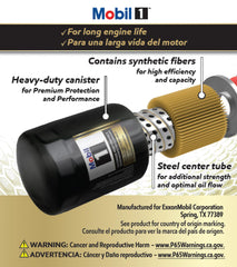 Mobil 1 M1-108A packaging front highlights extended performance.