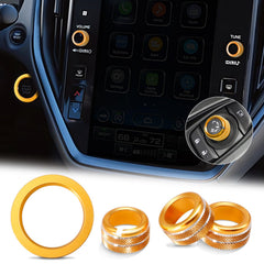 MOCHENT engine start stop button ring in gold adds style and protection.