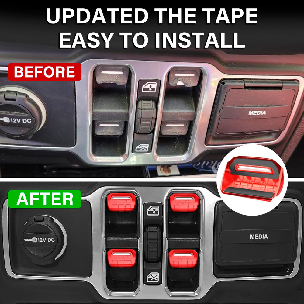 MOCHENT red window switch cover protects switches while upgrading style.