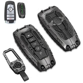 MOCHENT Mech Style gunmetal zinc alloy key fob cover on Ford F-150 for rugged protection