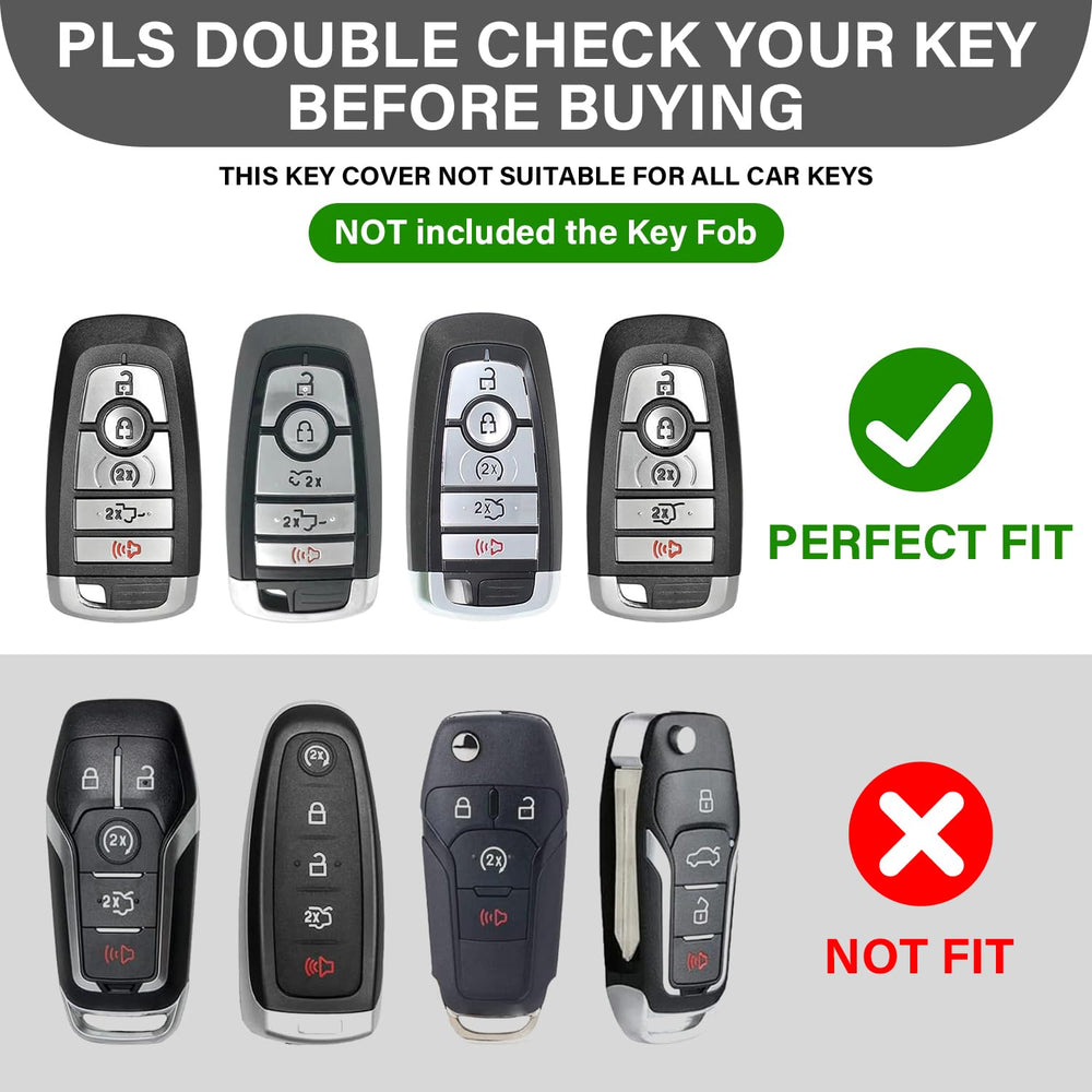 MOCHENT Mech Style zinc alloy key fob cover shields Ford keys from scratches while maintaining shine