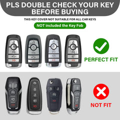MOCHENT Mech Style zinc alloy key fob cover shields Ford keys from scratches while maintaining shine
