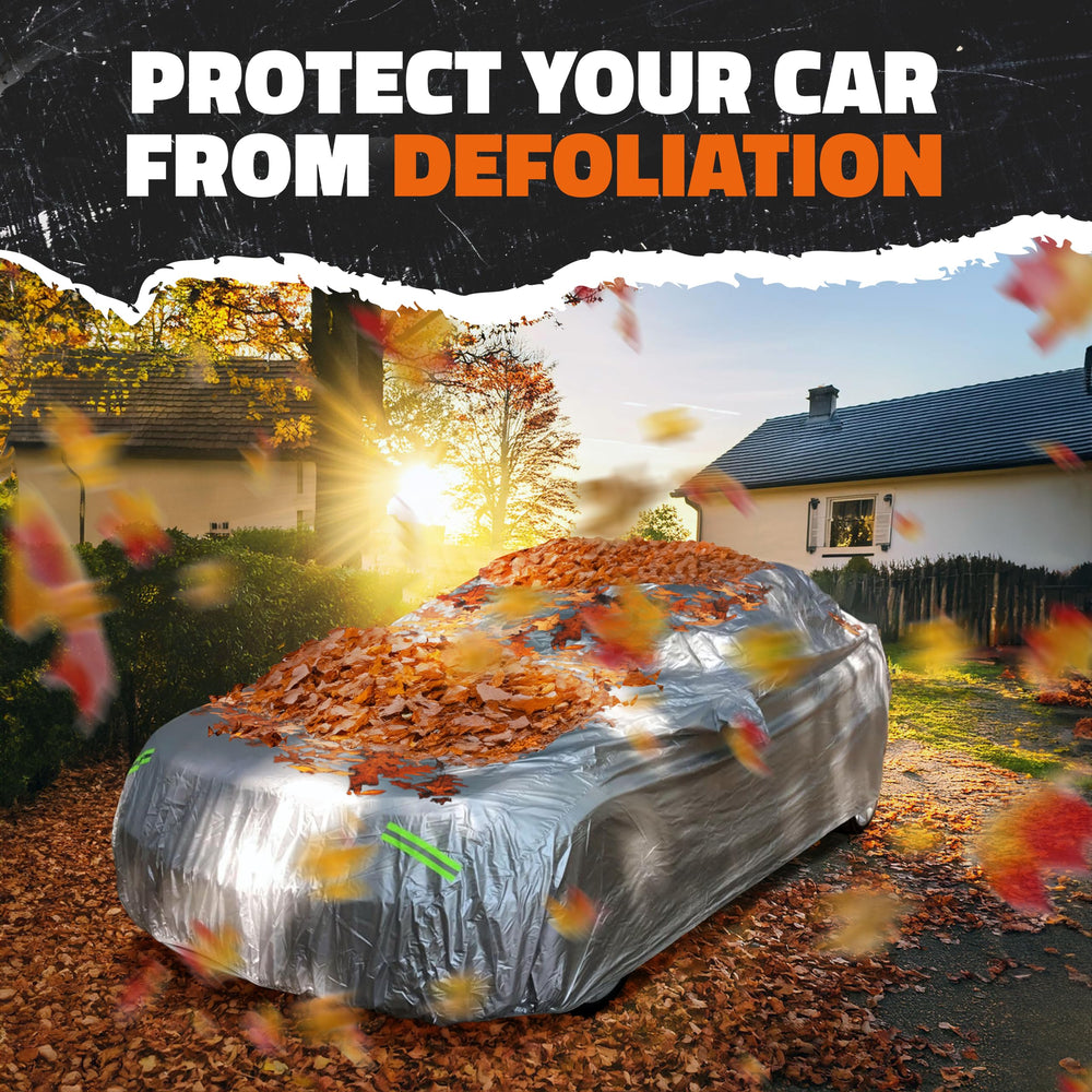 Mockins car cover includes mirror covers for extra protection.