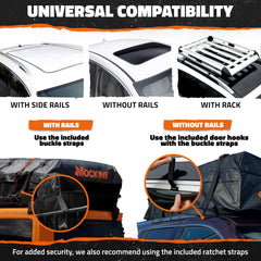 Mockins protective roof mat guards against scratches and movement