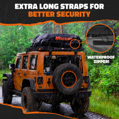 Mockins rooftop cargo bag accessory kit included for easy setup