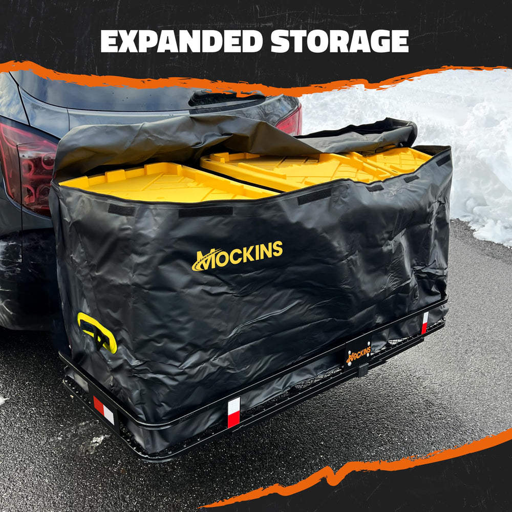 Mockins waterproof zippers shield contents from rain and dust