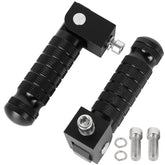 MOCODUO foldable foot pegs 90-degree close-up shows compact design and secure grip
