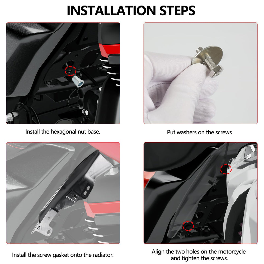 MOCODUO Harley‑Davidson mid-frame deflector, gloss black, cohesive look