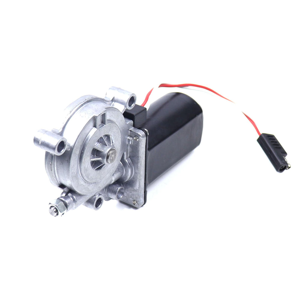 MOCW 12-volt DC 75-RPM motor for steady awning movement.