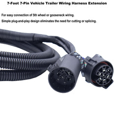 MOCW 7-foot length provides flexible bed positioning for trailer wiring.