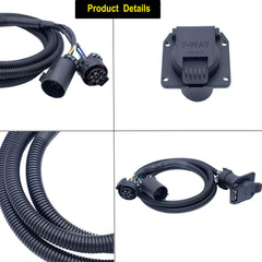 MOCW 7-Pin extension supports gooseneck and fifth-wheel wiring across brands.
