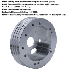 MOCW billet hub adapter suited for Chevrolet trucks from 1974–1994