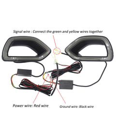 MOCW grille lights for Charger Daytona front smoke, distinctive look