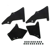 MOCW splash shield front-left protects underbody from mud and gravel.