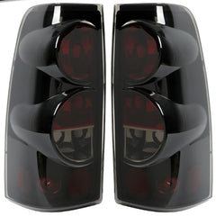 MOCW Chevrolet Silverado left driver tail light with black-smoke housing improves night visibility.
