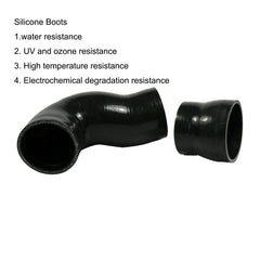 Upper 3.5-inch and lower 3-inch pipes for accurate alignment