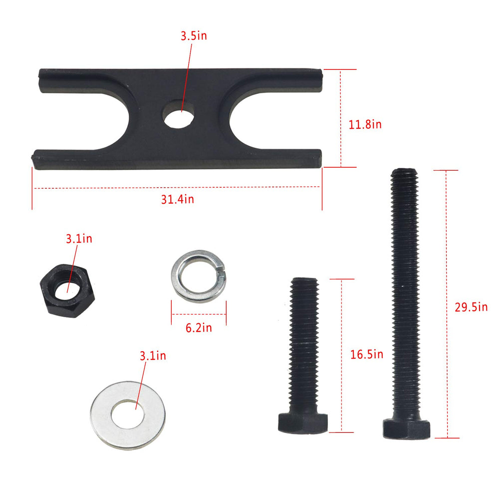 MOEBULB included stud, nut, and valve spring compressor in pack.