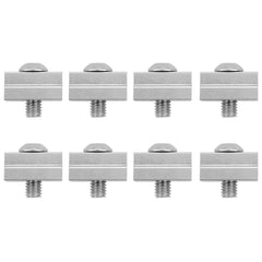 Stainless MOEBULB nuts with screws provide corrosion-resistant truck bed mounting.