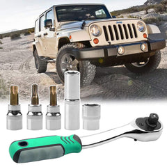 MOEBULB Torx Removal Tool Kit for Jeep Wrangler top with sturdy ratchet action