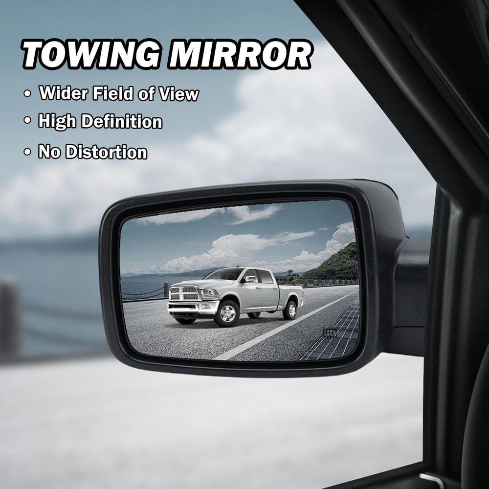 MOFOAP chrome accent on Ram mirror adds premium exterior look