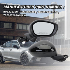 MOFOAP quick-install mirror for Honda Civic requires no special tools.