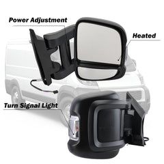 MOFOAP passenger right side mirror heated glass helps defog in chilly conditions